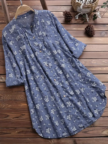 Helle - Camisa con delicado estampado floral